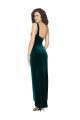 Sheath One Shoulder Stretch Velvet Long Dark Green High Low Evening Gown / Prom Dress / Bridesmaid Dress Barrie